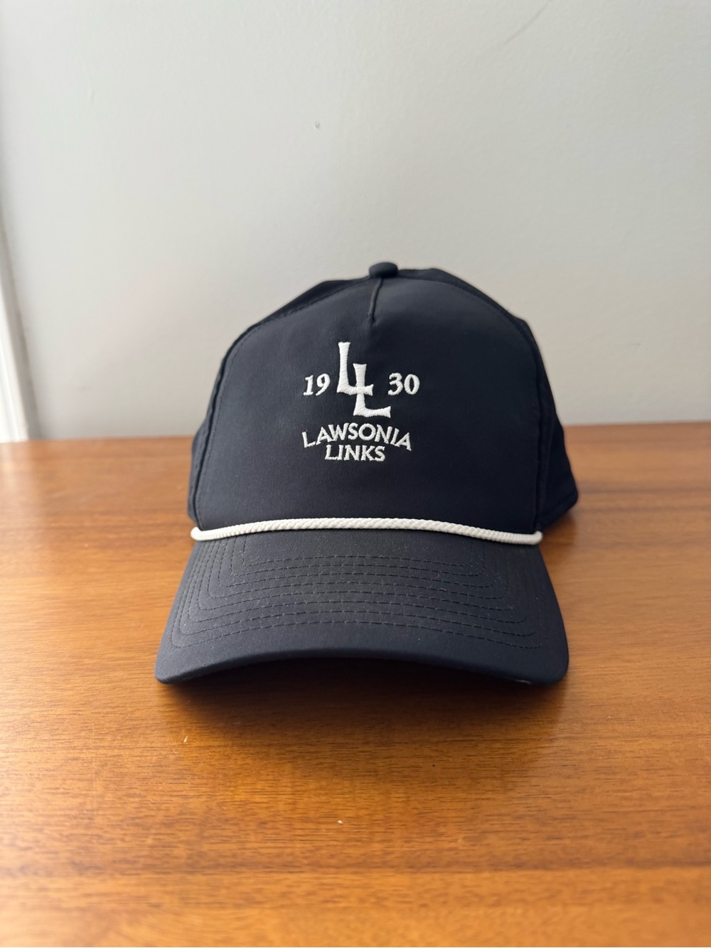 Lawsonia Links Structured Black Rope Golf Hat
